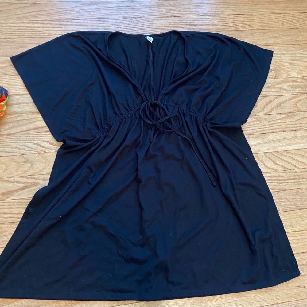 Old navy black swimsuit cover up medium
